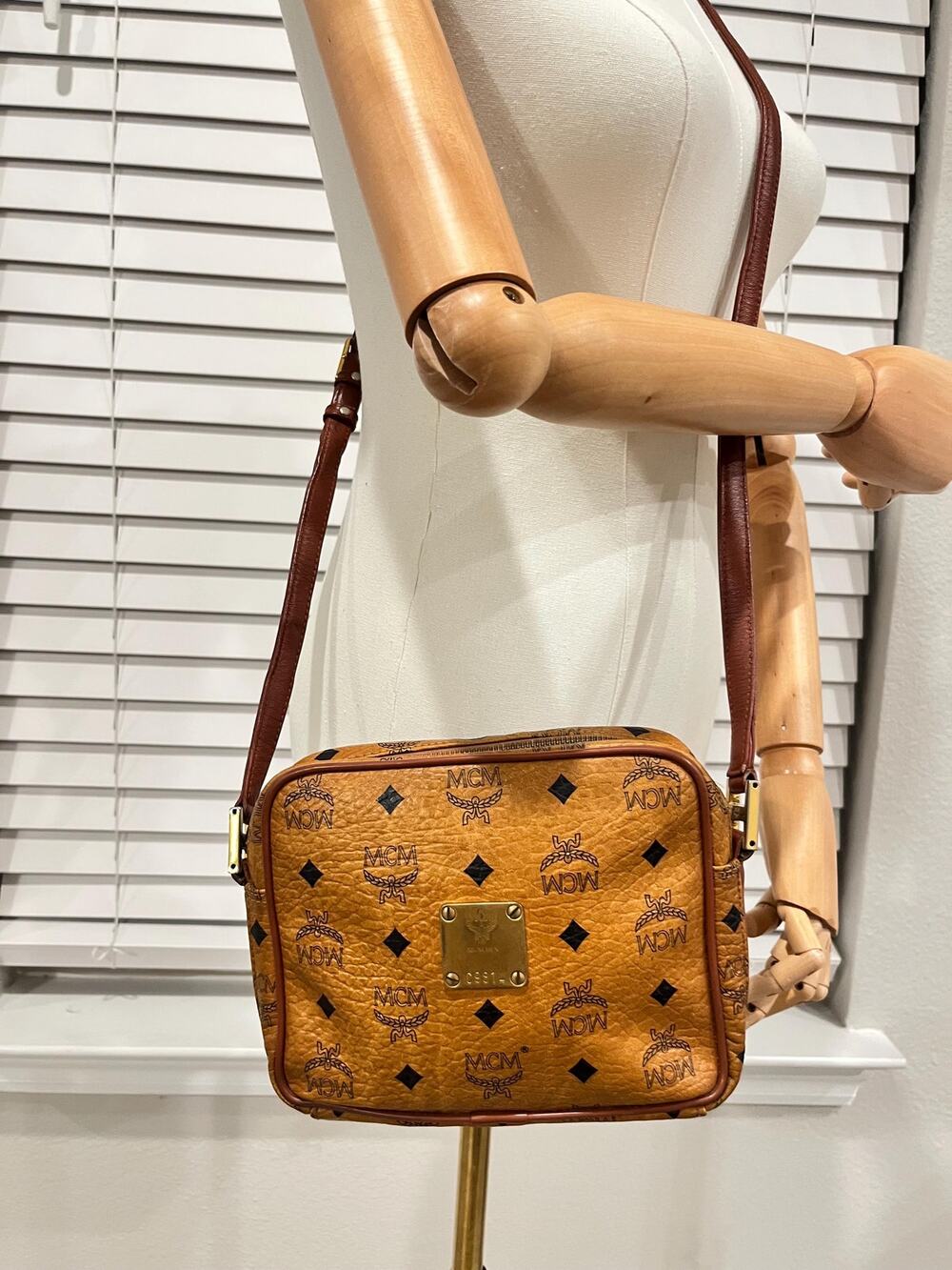 MCM vintage unisex camera crossbody bag